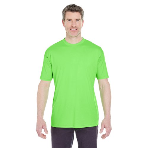 UltraClub Mens Performance Polo Shirt Black Pack of 10 Medium.