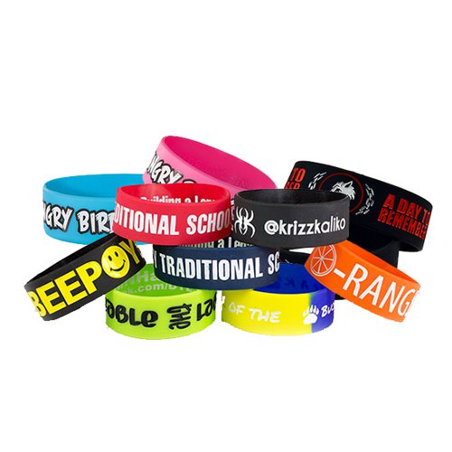 1 silicone wristbands