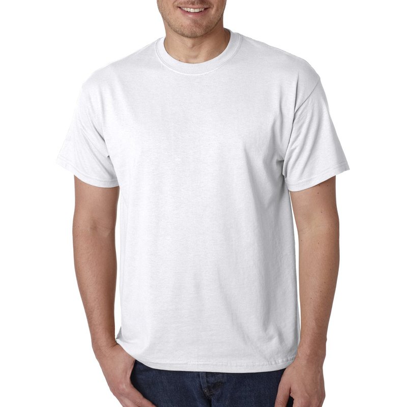 Unique Gildan Adult DryBlend T-Shirt - White, S-XL | Wrist-Band.Com