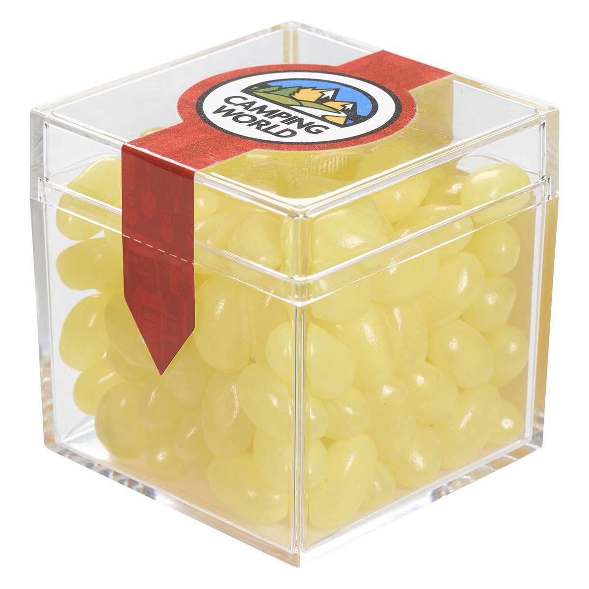 Cube Shaped Acrylic Container With Candy Customlanyard Net