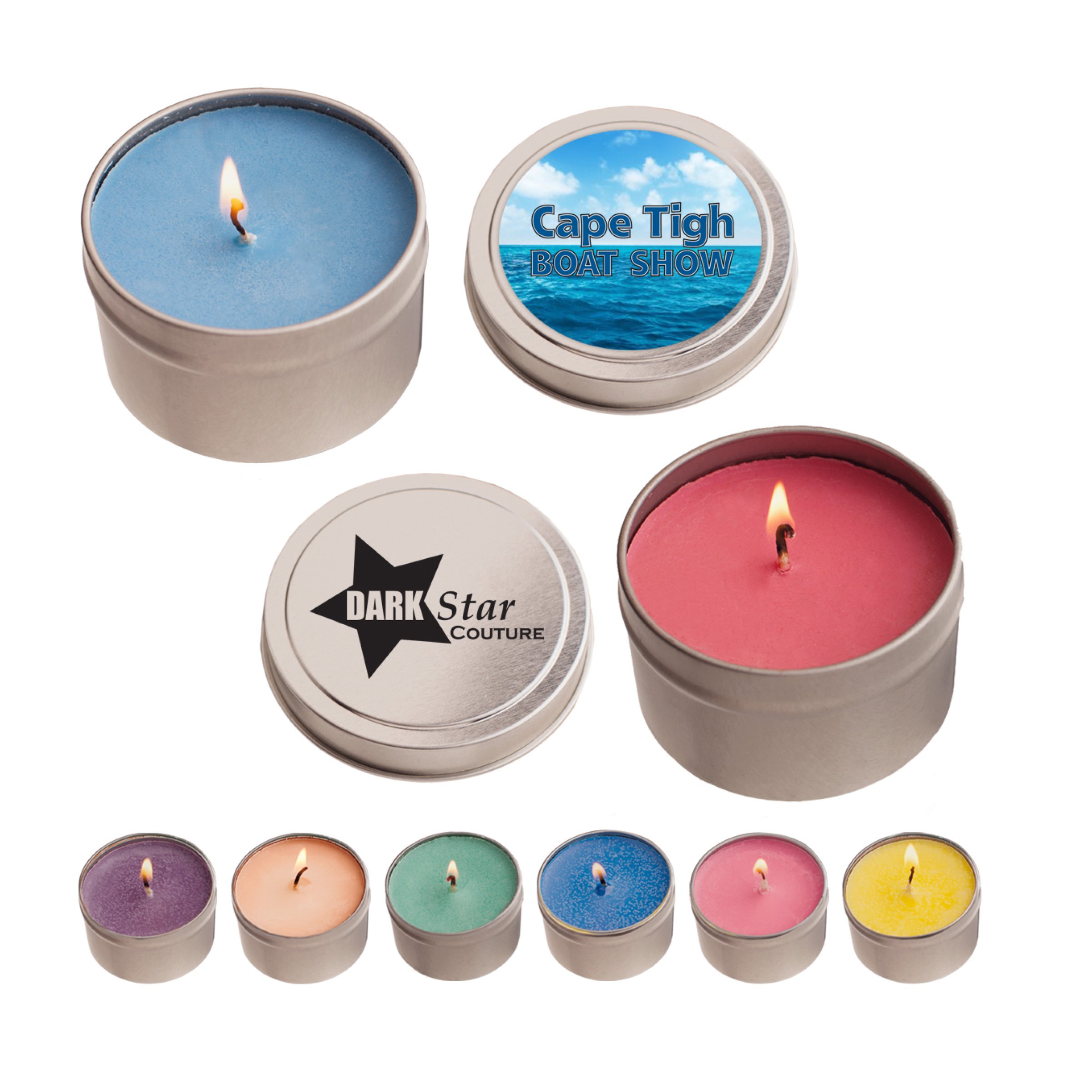 4 Oz. Candle In Round Tin